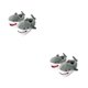 thumbnail image 1 of Pantuflas de seguridad Sonducket Dibujos animados tiburón Gris Tamaño UE 36-43, 1 of 1