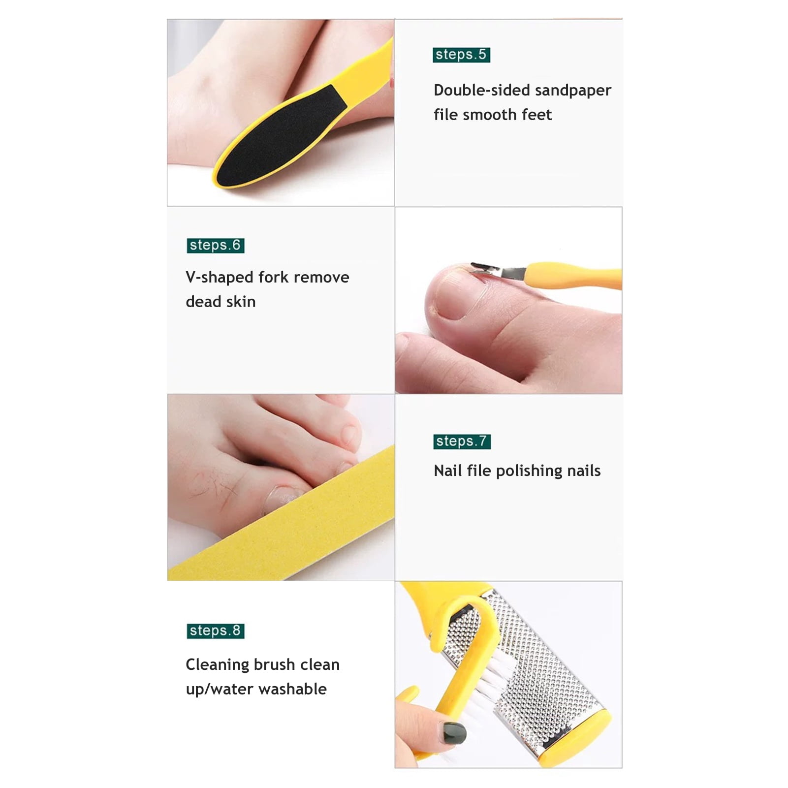 Electric Rechargeable Foot Grinder Digital Display Callus Remover Feet Pedicure Tools Set Remove Dead Skin