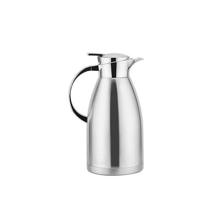 

Kironypik Insulation Pot Bottle Household Large Capacity Stainless Coffee Thermal Kettle Vacuum Flask Containers Jug Silver/2.3L