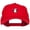 Red, variant on Penguin with Santa Hat Embroidered Unstructured Cap - Grey OSFM