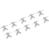 Speedway Motors Butterfly Self Ejecting Quarter Turn Fasteners .500 Inch Grip Zinc Plated Steel Thumb Tab Panel Hardware 5/16 Shank Universal Fit 10 Pack