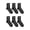 BLACK, variant on Men’s Mid Crew Socks 6 Pack – Half Terry Cushion, Moisture-Wicking, Arch Support, Stretch Comfort, Sizes 6–12.5