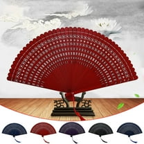 Hand Held Fan For Women Foldable, Folding Hand Classic Style Fan Fabric Bamboo Ribs Hand Held Chinese/Spanish Foldable Fan For Boots On The Ground Dance,Party Walmart Pallets
