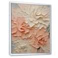 thumbnail image 2 of Designart "Soft Harmony In Beige And Pink Blooms" Flowers Floater Framed Canvas Wall Art, 2 of 5
