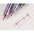 thumbnail image 2 of Bolígrafos multicolores, bolígrafos transparentes para material de oficina., 2 of 3