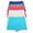 Assorted Color (6 Pack), variant on Angelina Classic Cotton Comfort Boyshort Panties (6-Pack)