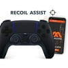 Anti-recoil + FPS Black CUSTOM Smart Rapid Fire Modded Controller compatible with PS5