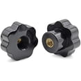 thumbnail image 4 of Plastic  On Type Knurled Clamping Nuts Knob Handle M8 Threaded 10pcs Black$$Electronics Accessories, 4 of 8