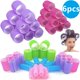 thumbnail image 2 of Rodillos de pelo con gancho de autoagarre, rizadores de pelo sin calor, herramientas de peinado de peluquería, tamaño Jumbo, pegajoso, 2 of 4