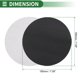 thumbnail image 3 of 50 Pcs Discos de Lija Redondos 400 Grano Hojas de Lijado de Gancho y Bucle Universales para Restauración Automotriz 180x180mm Carburo de Silicio Negro, 3 of 7