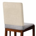 thumbnail image 2 of Vintage Cream Chair Back Covers, Removable Chair Covers for Dining Chairs Set of 8, Washable Chairs Slipcovers Back Seat Protector for Wedding Party 19"x20", 2 of 9