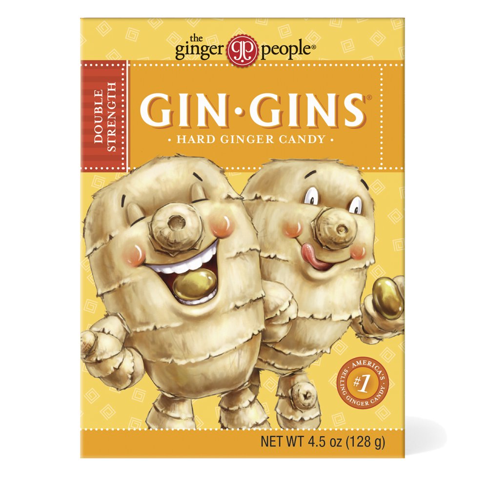 Gin Gins, Double Strength Hard Ginger Candy, 4.5 Oz