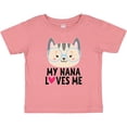 thumbnail image 3 of Inktastic Nana Loves Me Grandchild Girls Baby T-Shirt, 3 of 5