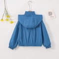 thumbnail image 7 of Zecgelong Kids Boys Girls Solid Coat Hooded Jacket Toddler Windproof Zipper Outwear, 7 of 7
