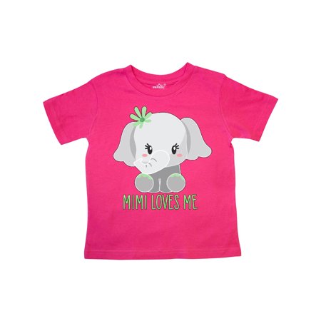 

Inktastic Mimi Loves Me- cute elephant Gift Toddler Boy or Toddler Girl T-Shirt