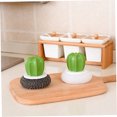 thumbnail image 3 of unbranded Bola Para Limpieza De En Acero Inoxidable Negro Con Mango Y De Cactus Para, 3 of 7