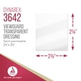 thumbnail image 2 of Dynarex View Guard Transparent Dressings, Sterile Wound Dressing, Breathable Barrier, Easily Conforms to Body Contours, 2 ⅜” x 2 ¾”, 1 Box of 100 Transparent Dressings, 2 of 7