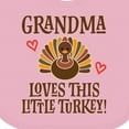 thumbnail image 4 of Inktastic Thanksgiving Grandma Little Turkey Boys or Girls Baby Bib, 4 of 4