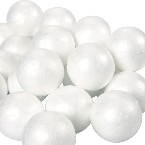 Styrofoam Balls 24Pack Smooth and Round Polystyrene Foam Ball for