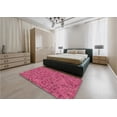 thumbnail image 4 of Ahgly Company Indoor Rectangle Patterned Raspberry Red Area Rugs, 5' x 7', 4 of 6