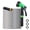 Green-50FT, variant on Heavy Duty 10-Function Hose Nozzle Brass Fittings with Metal Garden Hose 50ft,304 Stainless Steel Garden Hose,Flexible,Leak Puncture Proof Water Hose
