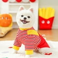 thumbnail image 3 of Riforla Vêtements pour Chien Garçon Fille Manteau d'Hiver Chaud pour Chien Frites Rouges Rayé Manteau pour Chien Chandail pour Chien Manteau pour Temps Froid Vêtements d'Hiver pour Chien Vêtements pour Animaux, 3 of 7