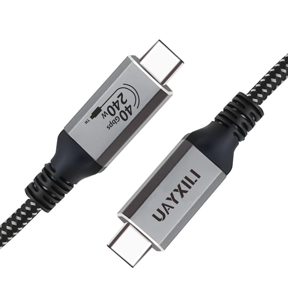Cable USB 4 UAYXILI Thunderbolt 4, 240 W, carga rápida, 8 K, 40 Gbps