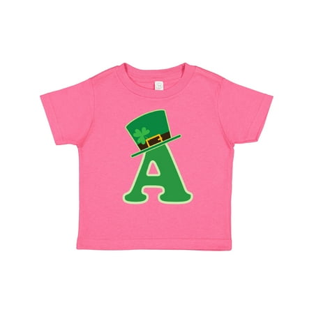 

Inktastic Irish St Patricks Day Letter a Monogram Gift Toddler Boy or Toddler Girl T-Shirt