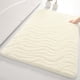 thumbnail image 2 of Alfombra de entrada antideslizante de microfibra a rayas extragruesa para baño y cocina. Alfombra absorbente de agua para el suelo de la entrada del baño y la cocina., 2 of 7