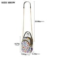 thumbnail image 2 of FORMRS Crossbody Bag for Women Shoulder Cell Phone Purse with Zipper, Purple Wildflower Pattern, 2 of 7