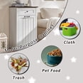 thumbnail image 6 of Aitjunz 10 Gallon Tilt Out Trash Can Cabinet with Drawer, Wooden Farmhouse Kitchen Cabinet with Hidden Trash Can Storage, White, 6 of 8