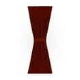 thumbnail image 2 of Kate Aurora Solid Colored Traditional Home Top & Bottom Rod Pocket French Door Curtain Panel With Tieback - Assorted Colors & Sizes, 2 of 4