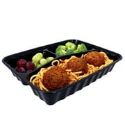 Freshware 15 Pack 3 Compartment Bento Lunch Bo With Lids Freshware 15 Pack 3 Compartment Bento Lunch Bo With Lids Stackable Reusable Microwave Dishwasher