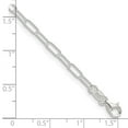 thumbnail image 2 of 925 Sterling Silver Polished 2.5mm Elongated Cable Chain Necklace 16 Inch Chain Necklace for Women and Men, 2 of 2