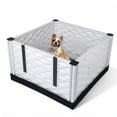 thumbnail image 1 of EZwhelp Boîte de Mise Bas pour Petit Chien avec Rails, 28 Pouces x 28 Pouces, Gris, 1 of 9