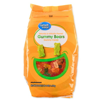 Great Value Gummy Bears Candy, 52 oz