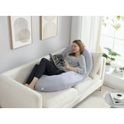 PharMeDoc Pregnancy Pillow C-Shape Body Pillow with Removable Cover, Body Pillow for Sleeping