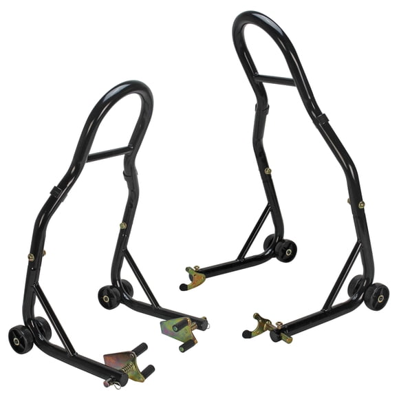 Extreme Max 5600.3261 Soporte de elevación estilo carrete delantero y trasero para motocicleta deportiva, se adapta a la mayoría de Yamaha Honda Kawasaki Suzuki Ducati BMW