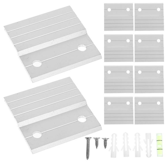 WHAMVOX 6 Sets French Cleat Hanger 5.00X5.00X0.50CM Silver