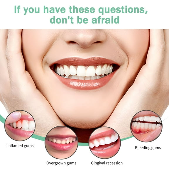 QARUN Gum Relief Drops,Gum Therapy Gel For Damaged Gum,Repair Gum Regrowth for Receding Gum,Natural for Oral Care,30ML (2Pcs)