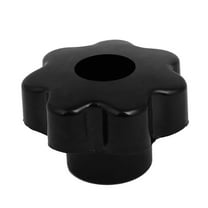 M10 Female Thread Black Plastic Star Shaped Head Clamping Nuts Knob