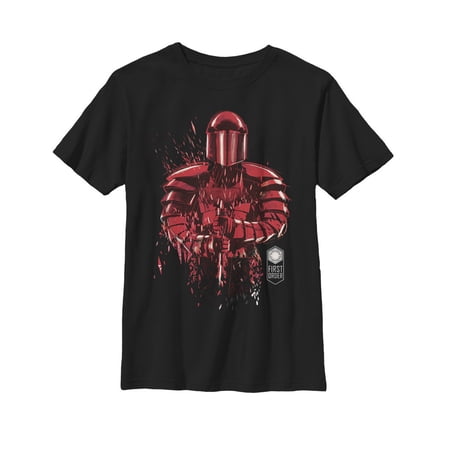 Boy s Star Wars The Last Jedi Elite Guard Fleck Graphic Tee Black Large