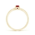 thumbnail image 2 of ANGARA Natural Prong-Set Solitaire Ruby Split Shank Ring in 14K Yellow Gold for Women (Size-6x4mm) | July Birthstone, Birthday, Anniversary, Jewelry Gift for Women | Natural Ruby Ring, 2 of 9