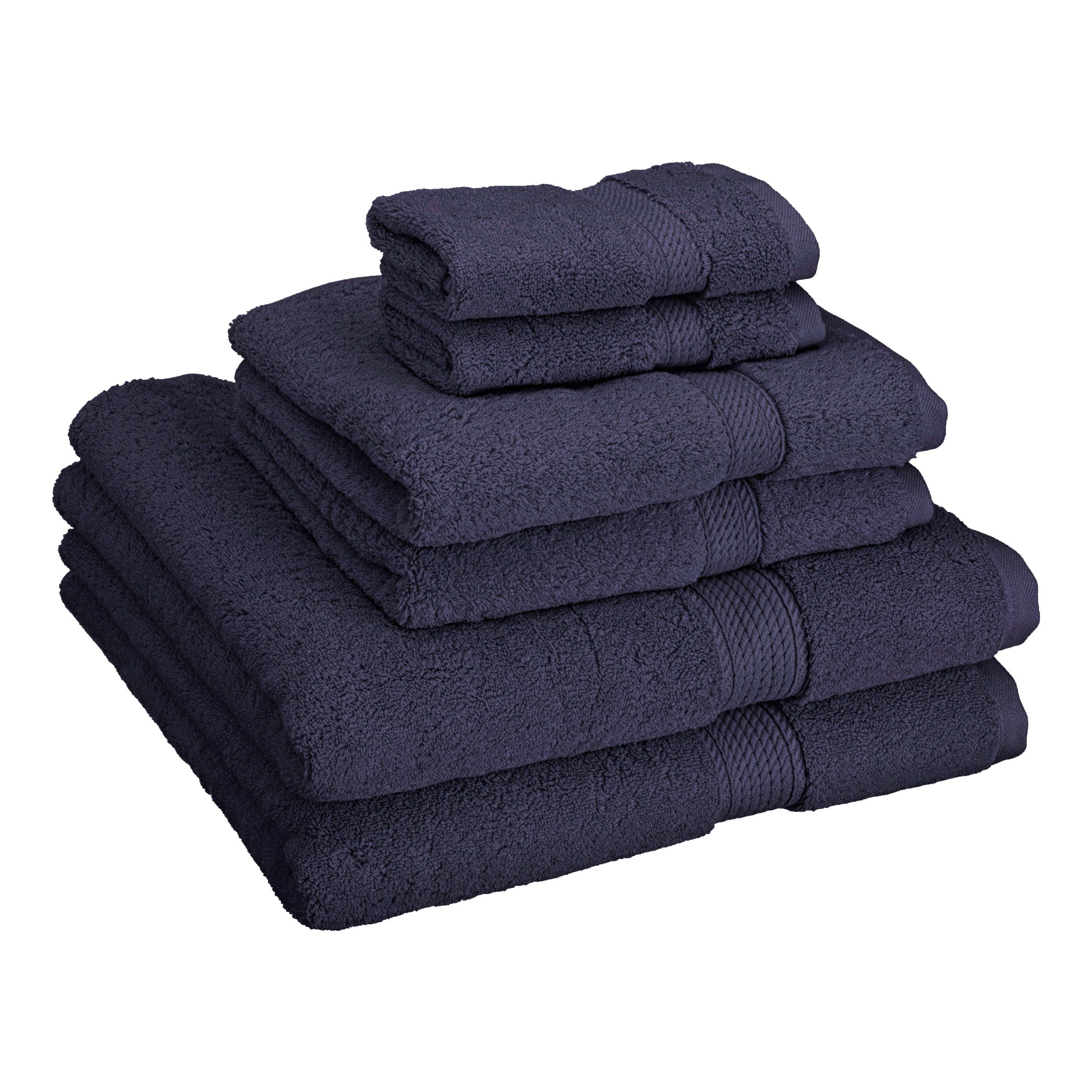 Superior 900 Gram 100% Premium Long-Staple Combed Cotton 2-Piece Bath Towel Set Light Blue