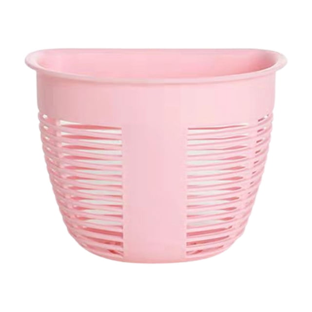 Deals! Gspmoly 2Pcs Wall Hanging Traceless Storage Box Plastic Storage Basket Household Small Hanging Basket Dormitory Bedside Shelf Kitchen Storage Basket Deals