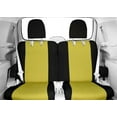 thumbnail image 2 of CalTrend Rear 50/50 Split Bench NeoSupreme Seat Covers for 1998-2003 Toyota Sienna - TY207-12NN Yellow Insert with Black Trim, 2 of 3