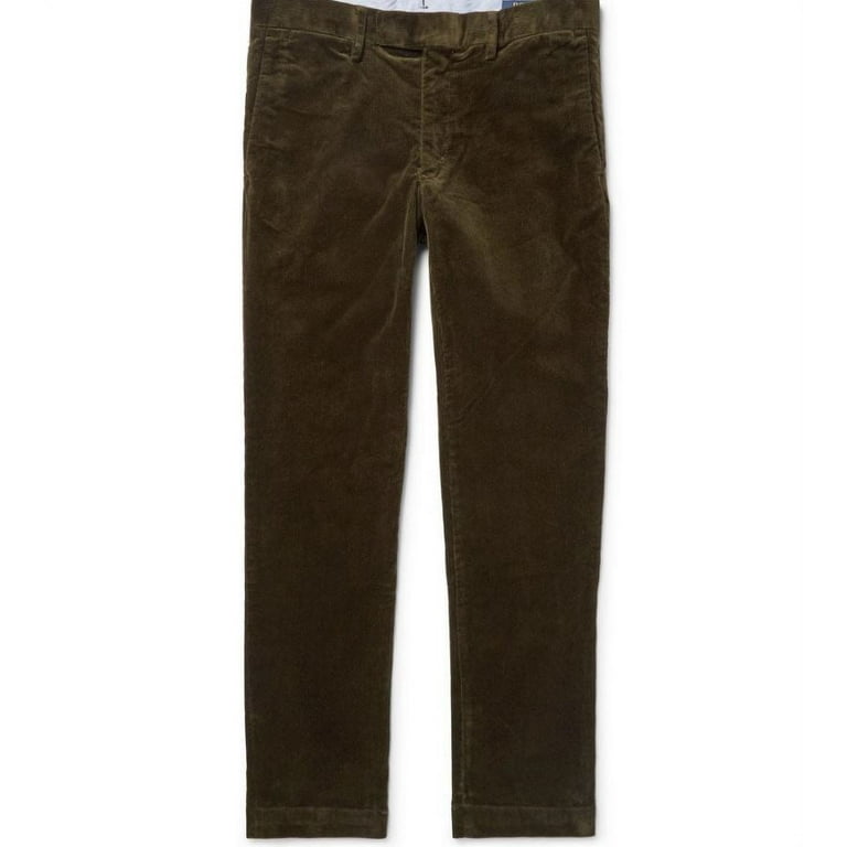Polo Ralph Lauren Men's Slim Fit Corduroy Pant, Green, 28W X Polo Ralph Lauren Men's Slim Fit Corduroy Pant, Green, 28W X