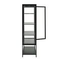 thumbnail image 6 of Montary 67.25" Iron & Steel Curio Cabinet with 3-Sided Glass & LED Lighting, Display for Collectibles/Figures/Trophies - Black, 6 of 12