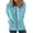 Light Blue, variant on TAGOLD Womens Hoodie Sweatshirt,Fashion Woman Long Sleeve Zipper Open Front Loose Outerwear Printing Blouse Coat Tops Pockets Hooded Blouse