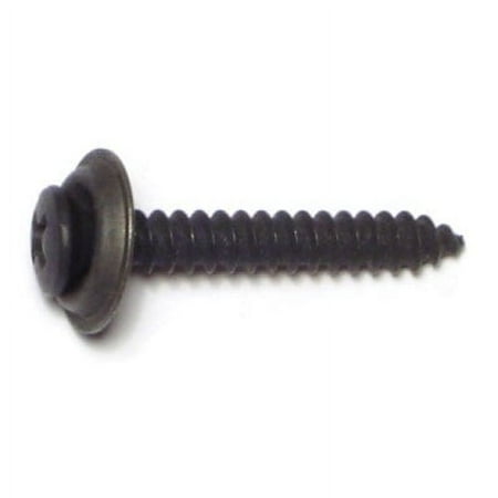 

#10 x 1-1/4 Black Phosphate Phillips Oval Trim Sheet Metal Screws (24 pcs.)